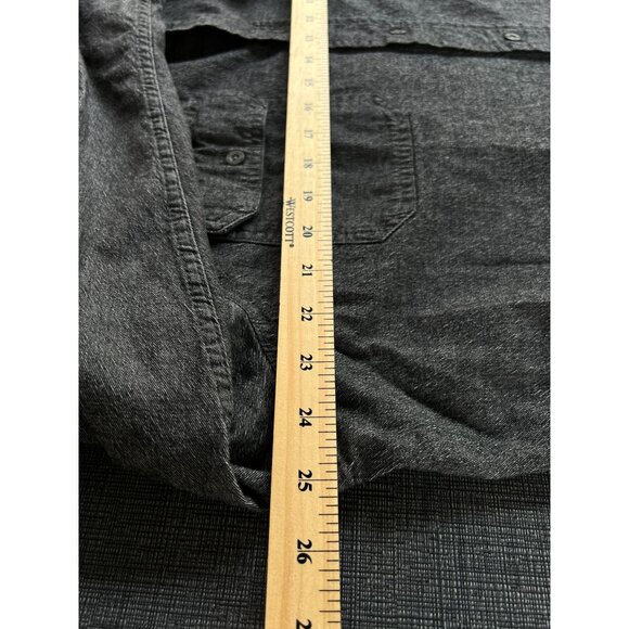 Wrangler Jean Shirt Mens XL Flex for Comford Stretch Black Workwear Rodeo Cowboy - Picture 10 of 13